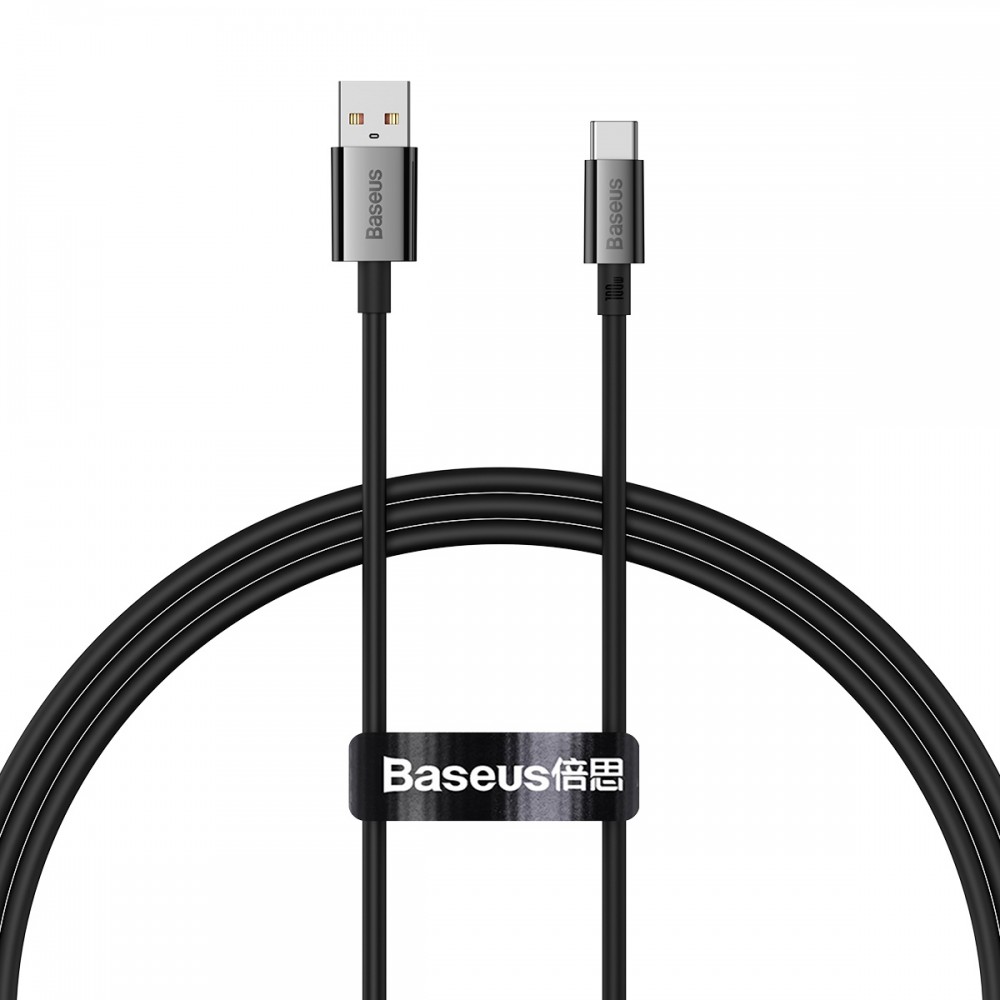 KABEL USB DO USB-C 100W 1M BASEUS SUPERIOR P10320102114-00 CZARNY