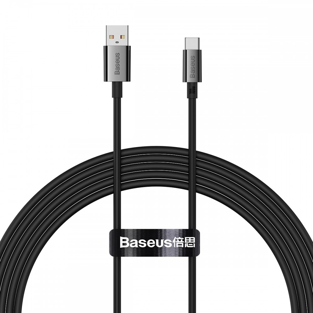 KABEL USB DO USB-C 100W 2M BASEUS SUPERIOR P10320102114-02 CZARNY