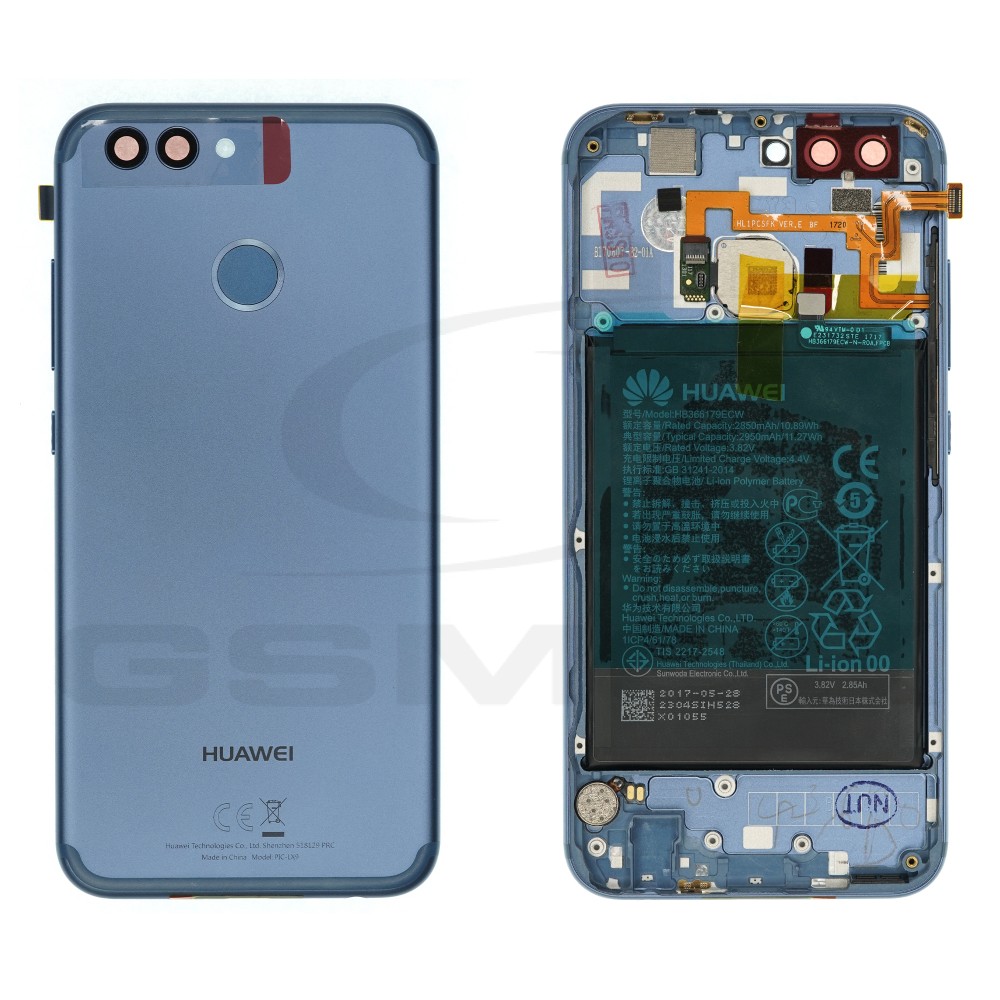 KLAPKA BATERII HUAWEI NOVA 2 Z BATERIĄ NIEBIESKA 02351MQB ORYGINAŁ SERVICE PACK