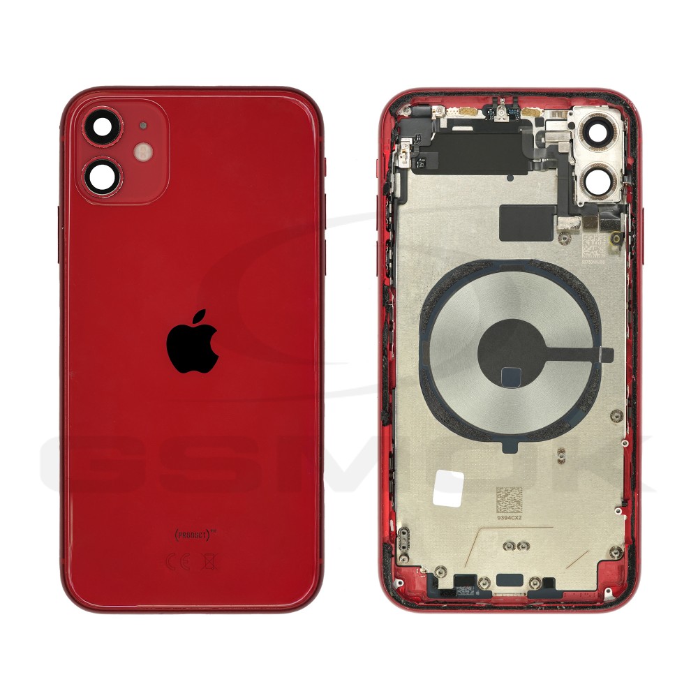 KLAPKA BATERII / OBUDOWA APPLE IPHONE 11 CZERWONA PULLED GRADE C