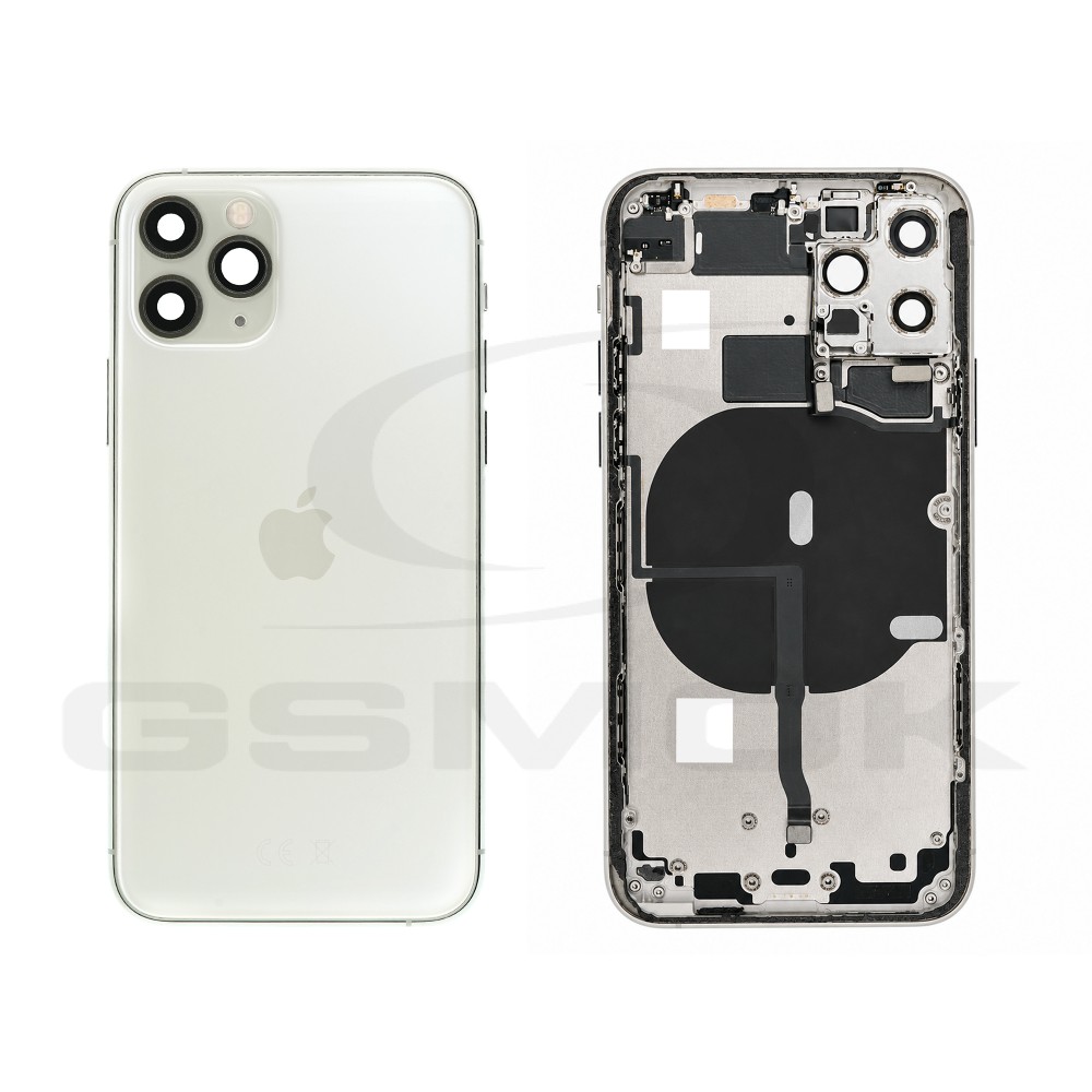 KLAPKA BATERII / OBUDOWA APPLE IPHONE 11 PRO SREBRNY PULLED GRADE B