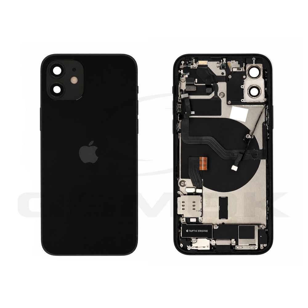 KLAPKA BATERII / OBUDOWA APPLE IPHONE 12 CZARNA PULLED GRADE A