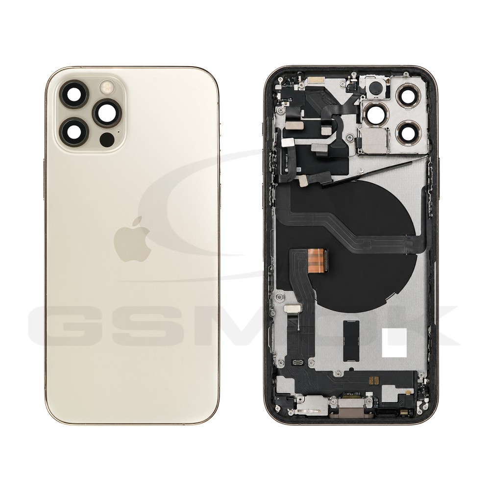 KLAPKA BATERII / OBUDOWA APPLE IPHONE 12 PRO ZŁOTA PULLED GRADE A