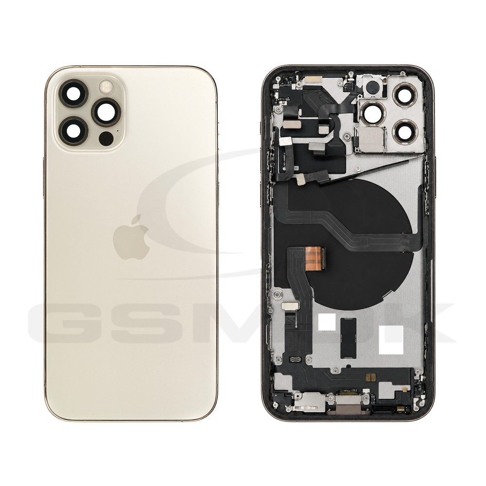 KLAPKA BATERII / OBUDOWA APPLE IPHONE 12 PRO ZŁOTA PULLED GRADE A
