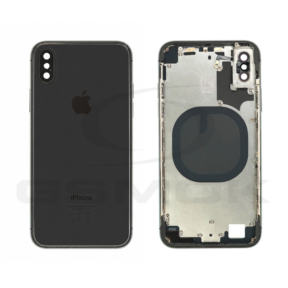 KLAPKA BATERII / OBUDOWA APPLE IPHONE X CZARNA PULLED GRADE C