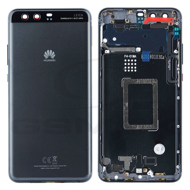 KLAPKA BATERII / OBUDOWA HUAWEI P10 PLUS CZARNA Z SZYBKĄ KAMERY 02351FRY [ORYGINAŁ UŻYWANY GRADE A]