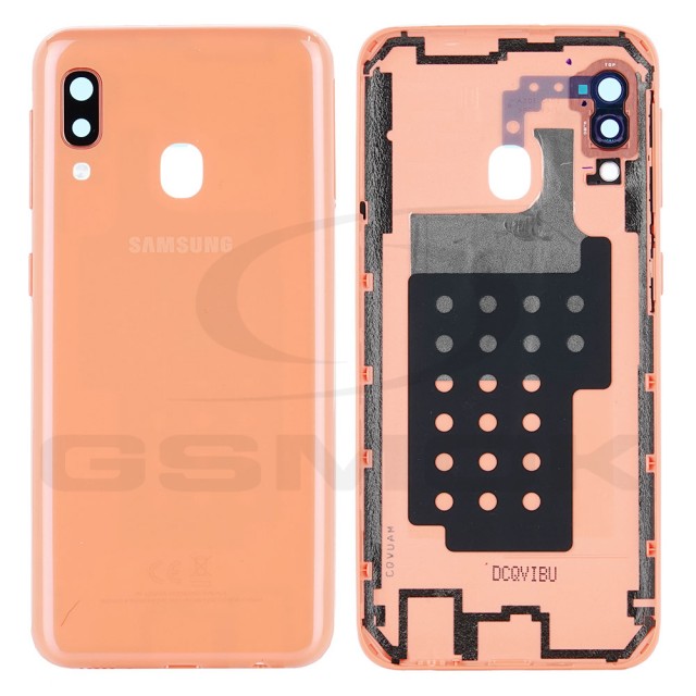 KLAPKA BATERII / OBUDOWA SAMSUNG A202 GALAXY A20E CORAL GH82-20125D ORYGINAŁ SERVICE PACK