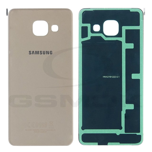 KLAPKA BATERII / OBUDOWA SAMSUNG A310 GALAXY A3 2016 ZŁOTA GH82-11093A ORYGINAŁ SERVICE PACK