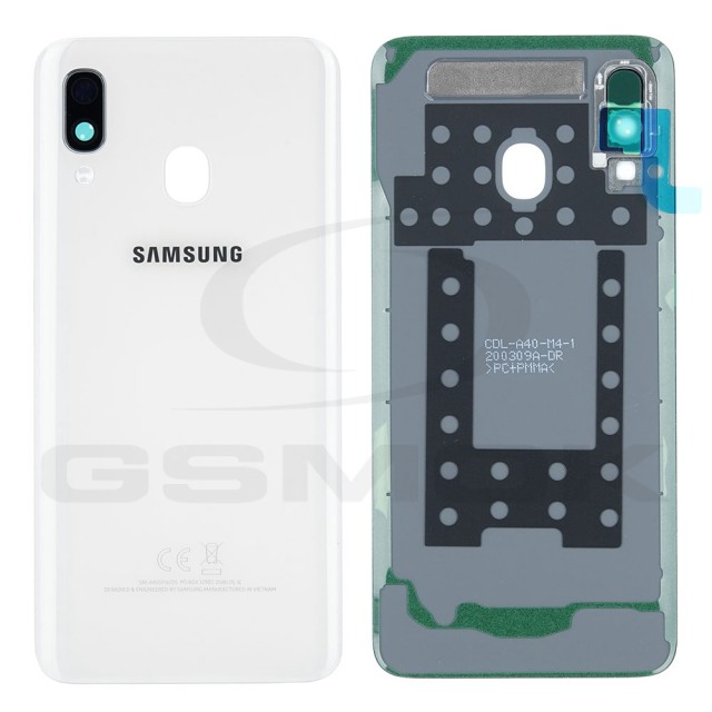 KLAPKA BATERII / OBUDOWA SAMSUNG A405 GALAXY A40 BIAŁA GH82-19406B ORYGINAŁ SERVICE PACK