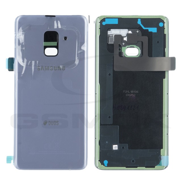 KLAPKA BATERII / OBUDOWA SAMSUNG A530 GALAXY A8 2018 DUOS SZARA GH82-15557B ORYGINAŁ SERVICE PACK