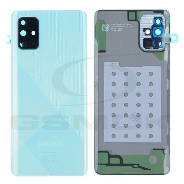 KLAPKA BATERII / OBUDOWA SAMSUNG A715 GALAXY A71 NIEBIESKA GH82-22112C  ORYGINAŁ SERVICE PACK