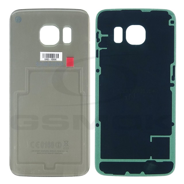 KLAPKA BATERII / OBUDOWA SAMSUNG G925 GALAXY S6 EDGE ZŁOTA GH82-09602C, GH82-09645C ORYGINAŁ SERVICE PACK