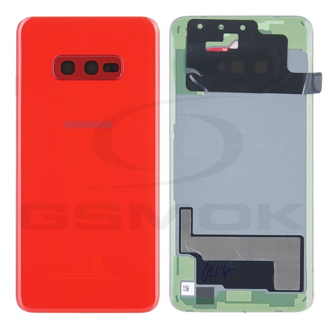 KLAPKA BATERII / OBUDOWA SAMSUNG G970 GALAXY S10E CZERWONA GH82-18452H ORYGINAŁ SERVICE PACK