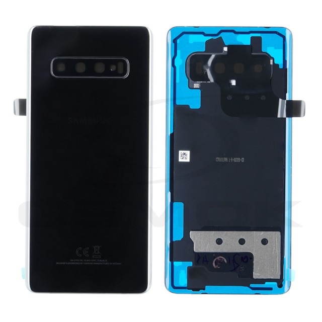 KLAPKA BATERII / OBUDOWA SAMSUNG G975 GALAXY S10 PLUS CZARNA CERAMIC BLACK GH82-18867A ORYGINAŁ SERVICE PACK