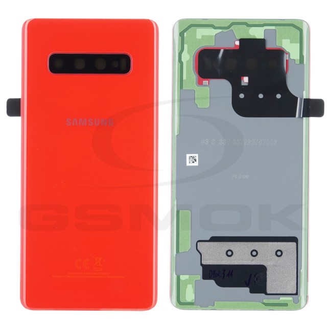 KLAPKA BATERII / OBUDOWA SAMSUNG G975 GALAXY S10 PLUS CZERWONA GH82-18406H ORYGINAŁ SERVICE PACK