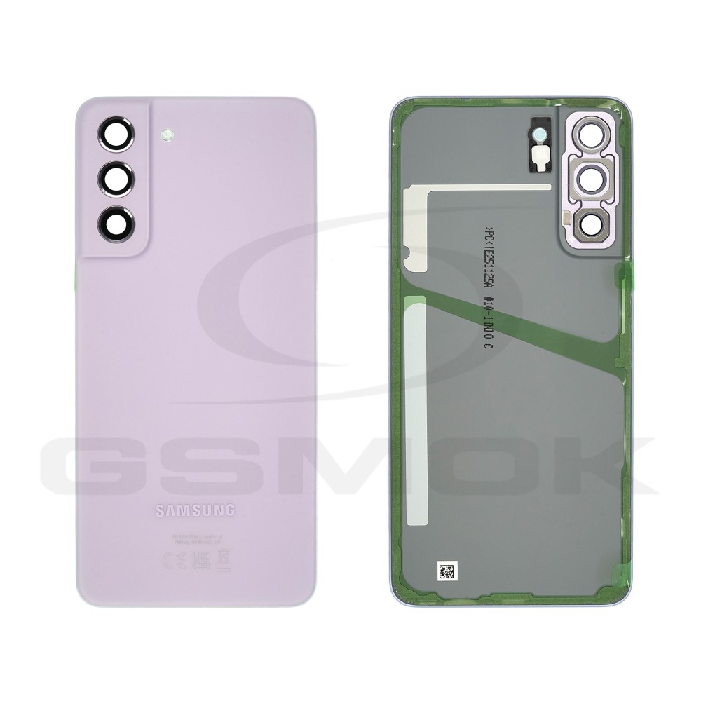 KLAPKA BATERII / OBUDOWA SAMSUNG G990 GALAXY S21 FE FIOLETOWY Z SZYBKĄ KAMERY GH82-26156D ORYGINAŁ SERVICE PACK