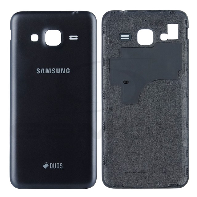 KLAPKA BATERII / OBUDOWA SAMSUNG J320 GALAXY J3 2016 DUOS CZARNA GH98-38690C ORYGINAŁ SERVICE PACK