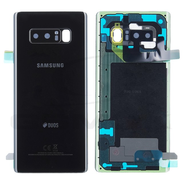 KLAPKA BATERII / OBUDOWA SAMSUNG N950 GALAXY NOTE 8 DUOS CZARNA GH82-14985A ORYGINAŁ SERVICE PACK