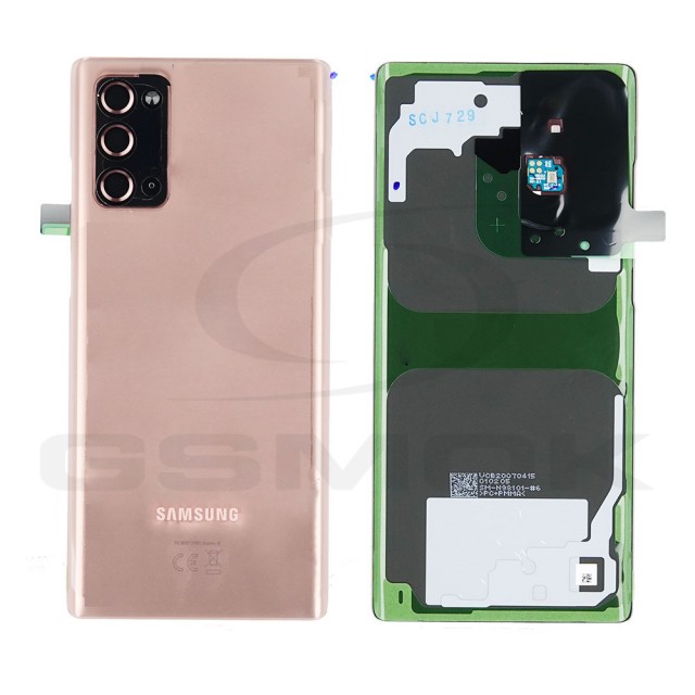KLAPKA BATERII / OBUDOWA SAMSUNG N980 GALAXY NOTE 20 MIEDZIANA GH82-23298B ORYGINAŁ SERVICE PACK