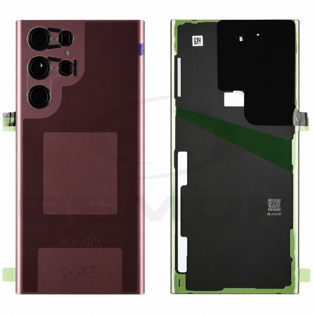 KLAPKA BATERII / OBUDOWA SAMSUNG S908 GALAXY S22 ULTRA BURGUNDOWY GH82-27457B ORYGINAŁ SERVICE PACK