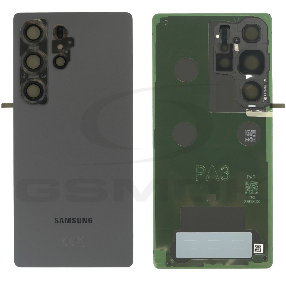 KLAPKA BATERII / OBUDOWA SAMSUNG S938 GALAXY S25 ULTRA TYTANOWY CZARNY PLUS GH82-36353G ORYGINAŁ SERVICE PACK