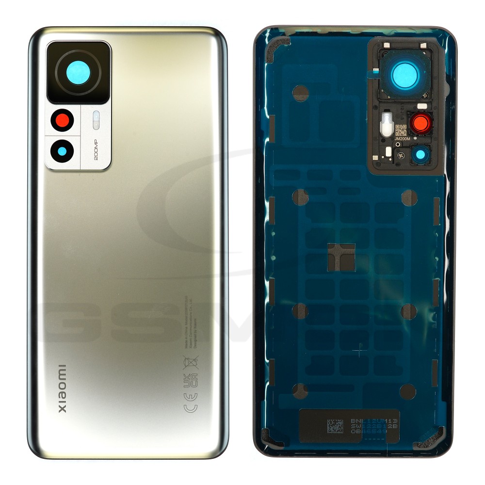 KLAPKA BATERII / OBUDOWA XIAOMI 12T PRO SREBRNA 560008L12U00 ORYGINAŁ SERVICE PACK