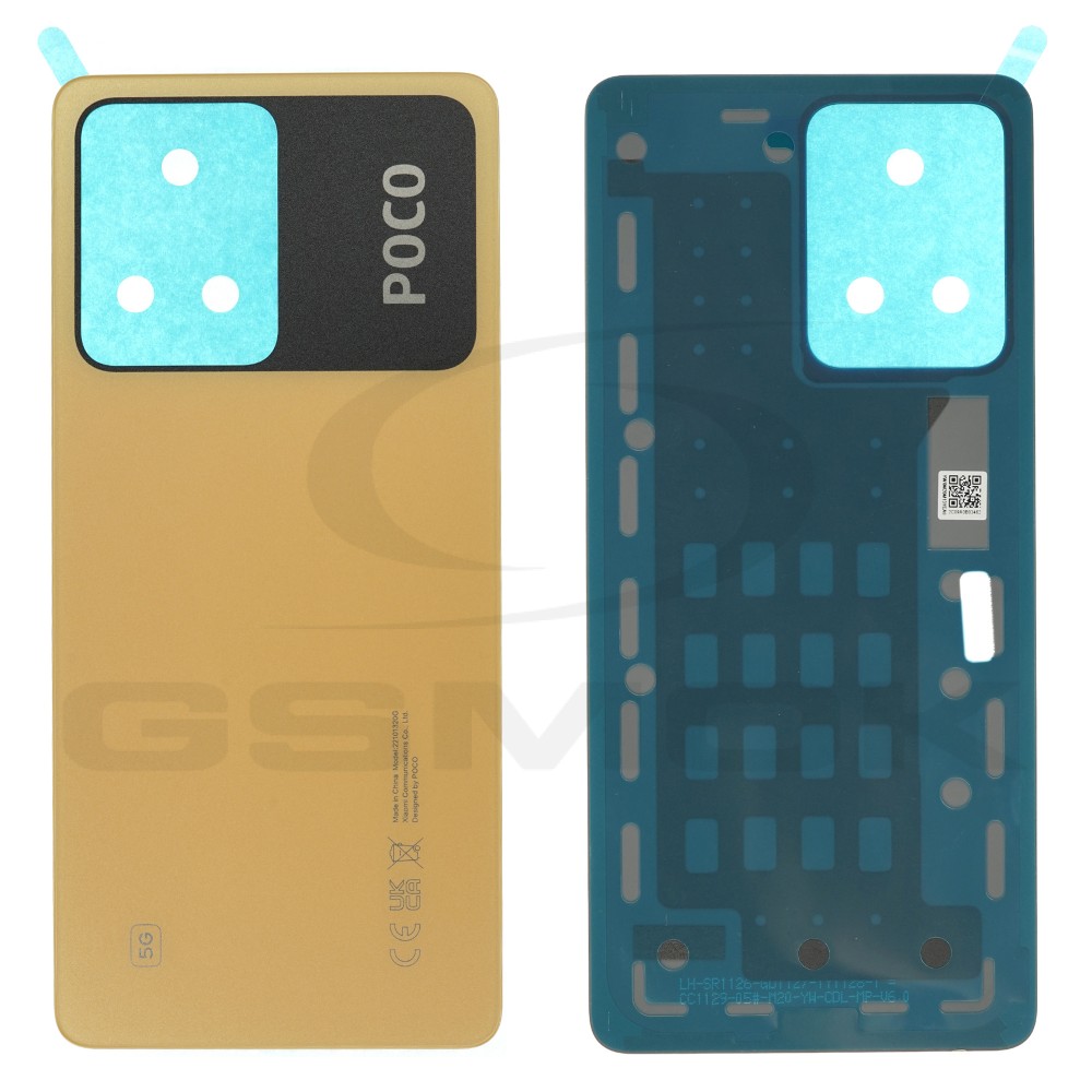 KLAPKA BATERII / OBUDOWA XIAOMI POCO X5 PRO 5G ŻÓŁTA 1610111000654A ORYGINAŁ SERVICE PACK