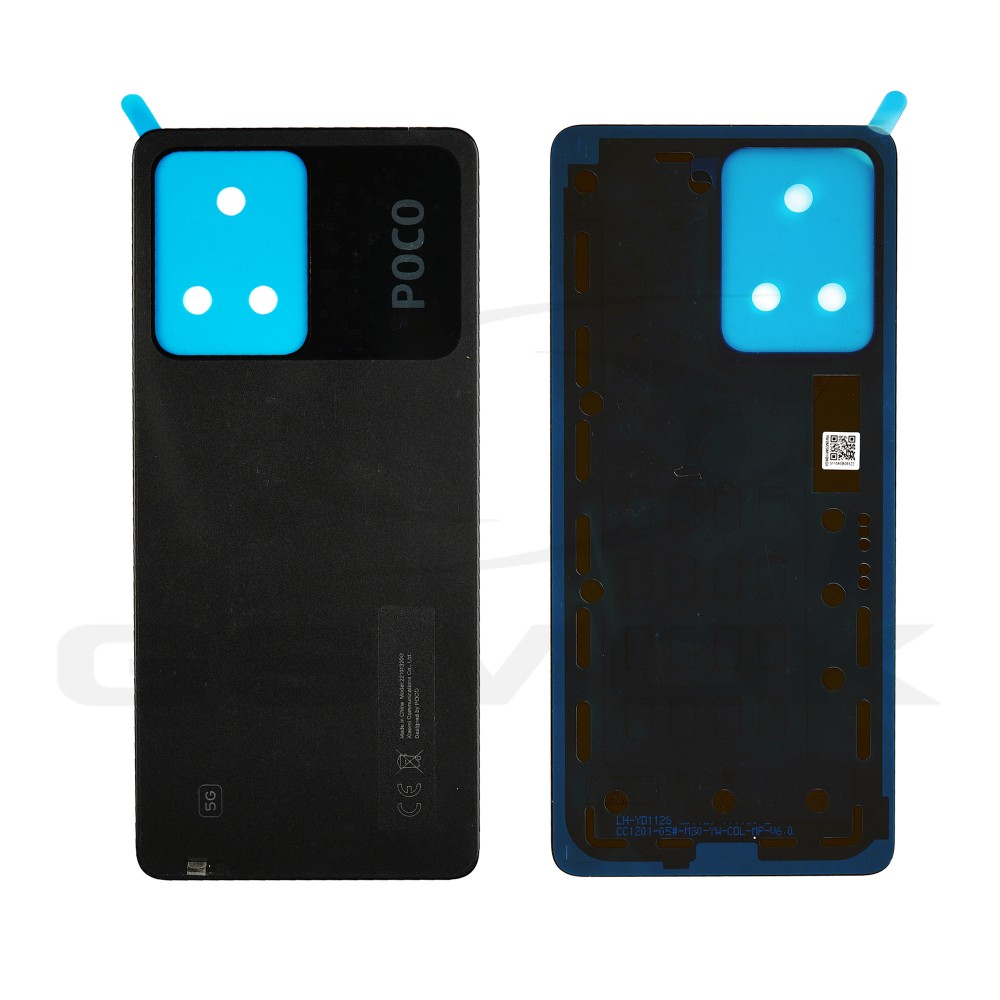 KLAPKA BATERII / OBUDOWA XIAOMI POCO X5 PRO CZARNA 1610111000513A 1610111000652A ORYGINAŁ SERVICE PACK