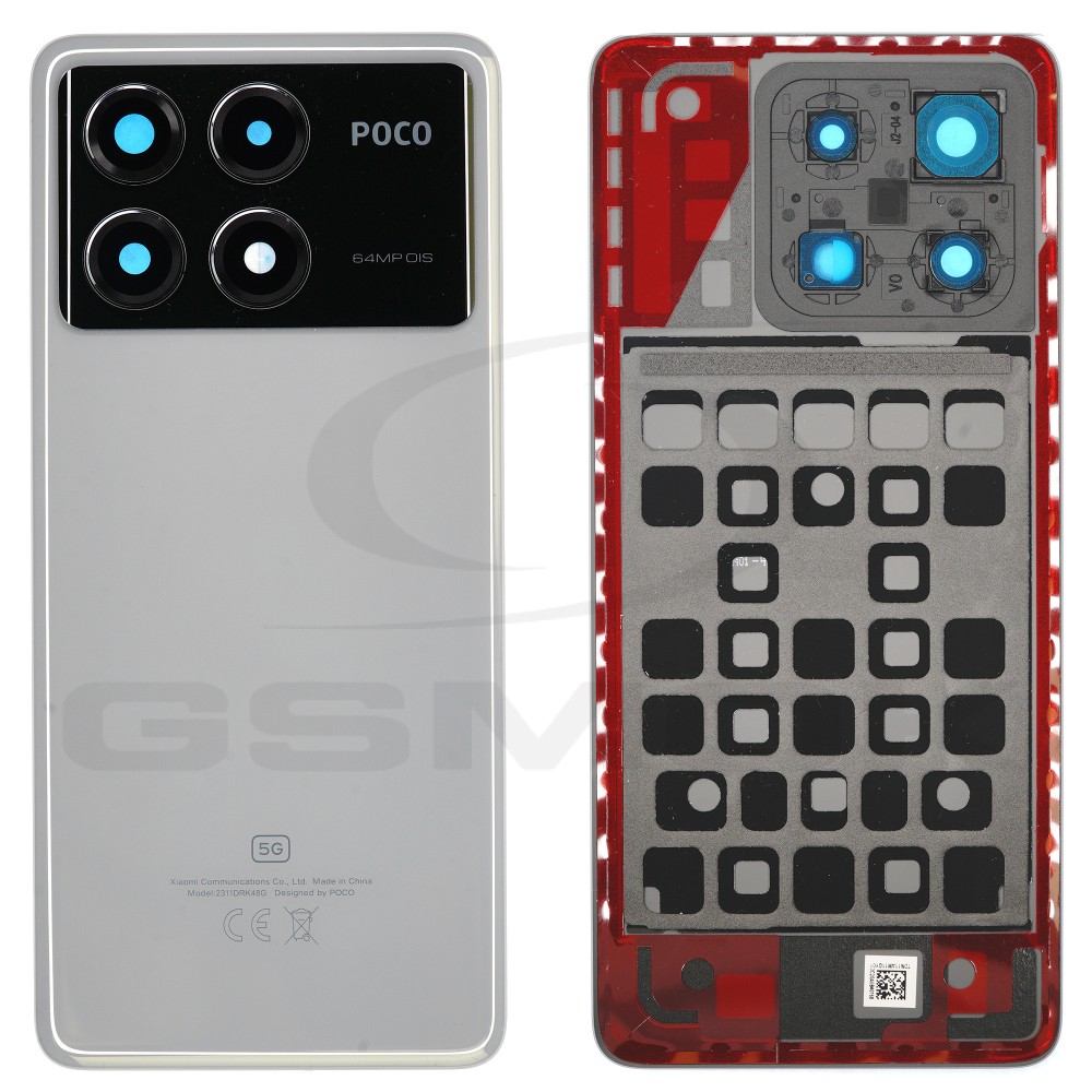 KLAPKA BATERII / OBUDOWA XIAOMI POCO X6 PRO SZARA 560018N11A00 ORYGINAŁ SERVICE PACK