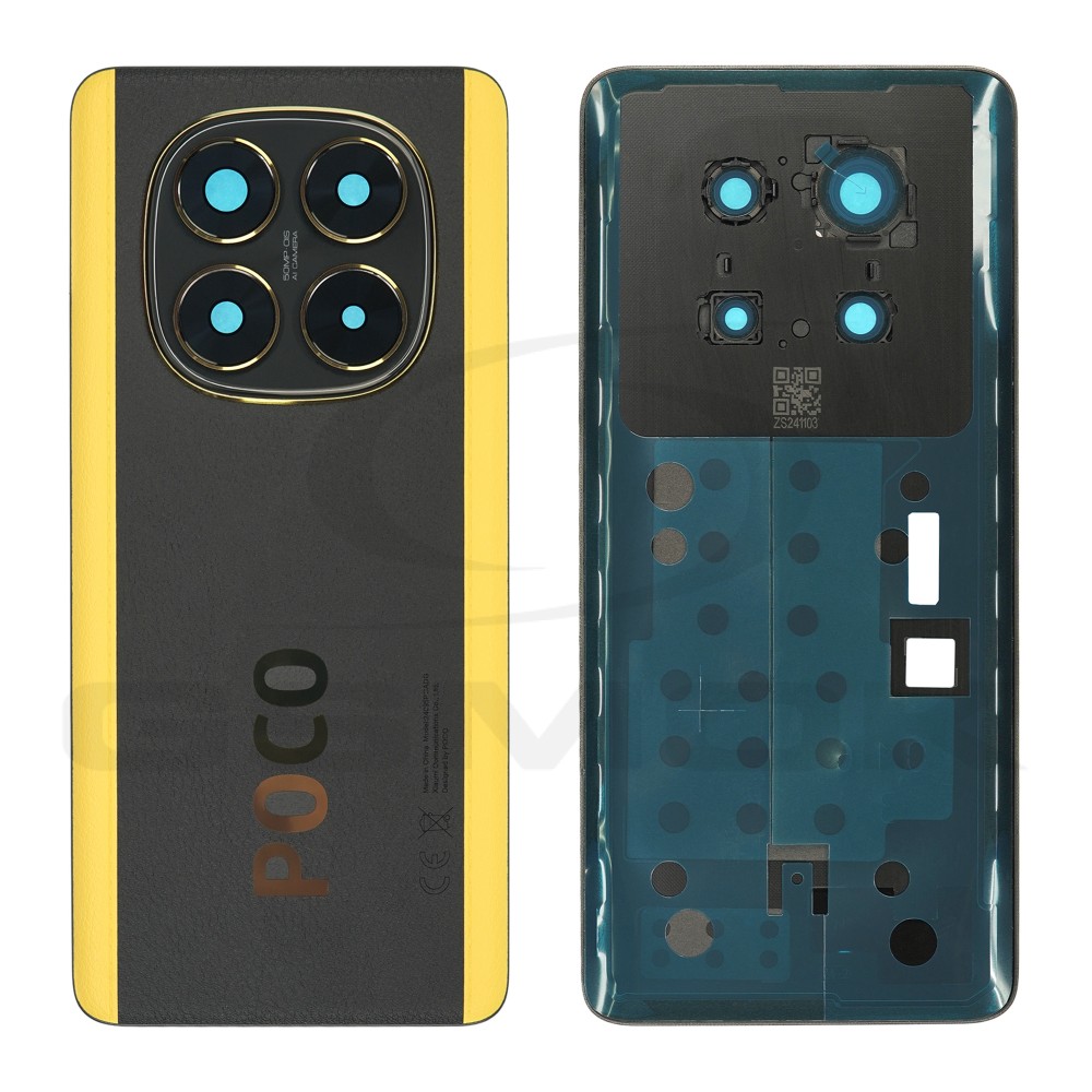 KLAPKA BATERII / OBUDOWA XIAOMI POCO X7 CZARNA 5600080O16P00 ORYGINAŁ SERVICE PACK
