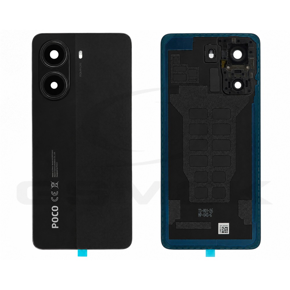 KLAPKA BATERII / OBUDOWA XIAOMI POCO X7 PRO 5G CZARNA 56003000O1000 ORYGINAŁ SERVICE PACK