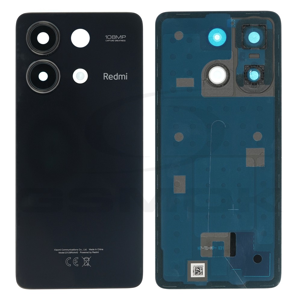 KLAPKA BATERII / OBUDOWA XIAOMI REDMI NOTE 13 CZARNA 5600040N7N00 56001000N700 ORYGINAŁ SERVICE PACK