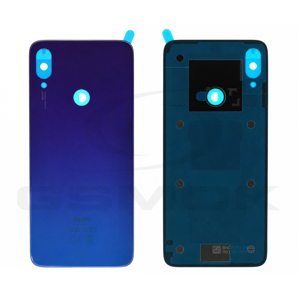 KLAPKA BATERII / OBUDOWA XIAOMI REDMI NOTE 7 NIEBIESKA 5540431000A7 5540431000G6 ORYGINAŁ SERVICE PACK