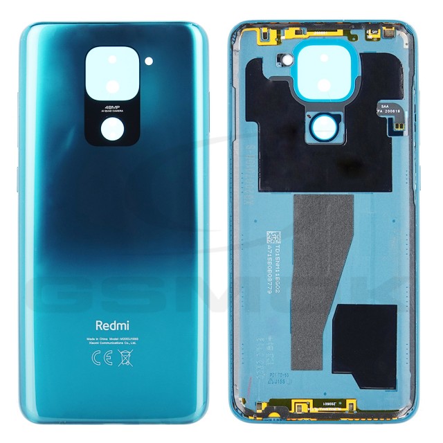 KLAPKA BATERII / OBUDOWA XIAOMI REDMI NOTE 9 NIEBIESKO-ZIELONA NFC 55050000AK6D ORYGINAŁ SERVICE PACK