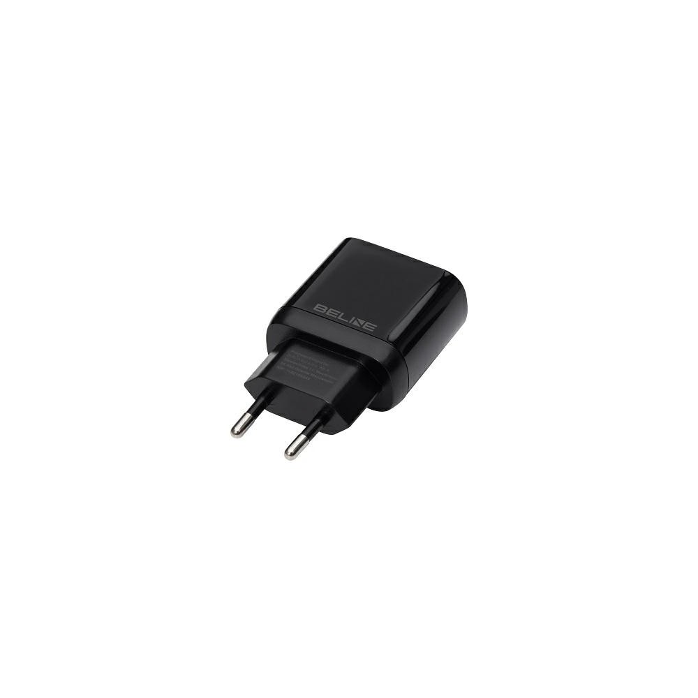 ŁADOWARKA SIECIOWA BELINE U66 USB-C + KABEL LIGHTNING 30W PD 3.0 GAN CZARNA