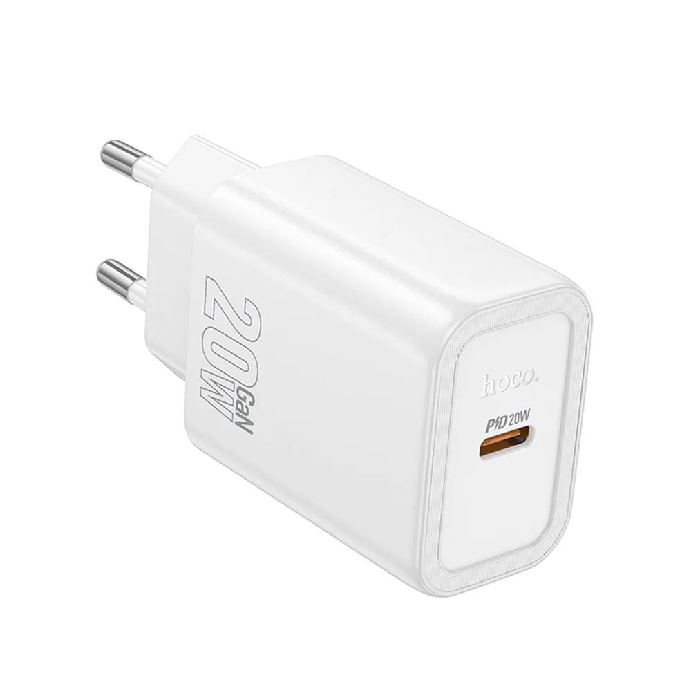 ŁADOWARKA SIECIOWA HOCO USB-C N60 20W PD BIAŁA