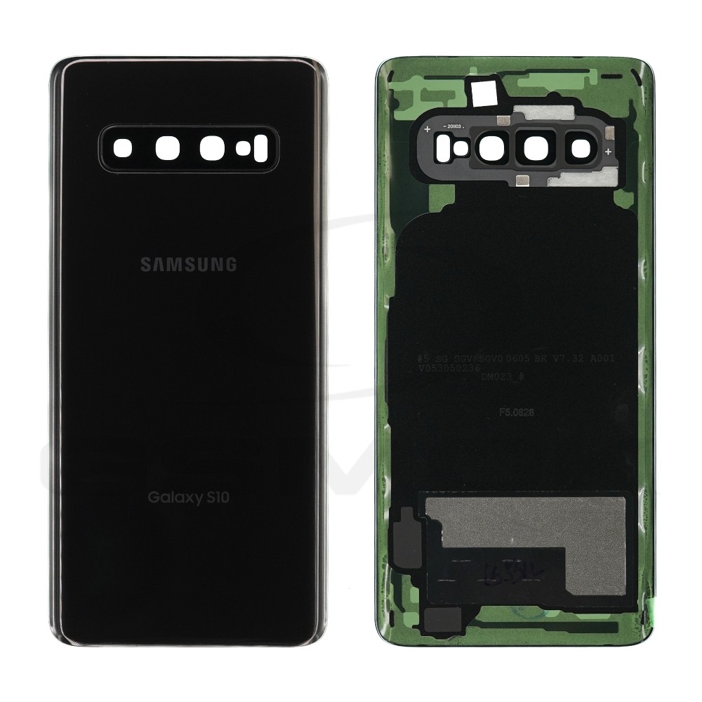 OUTLET KLAPKA BATERII / OBUDOWA SAMSUNG G973 GALAXY S10 CZARNA GH82-18378A ORYGINAŁ SERVICE PACK