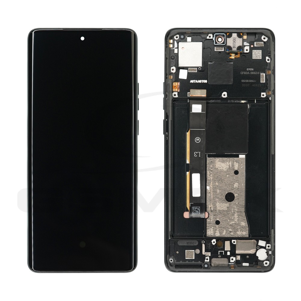 OUTLET WYŚWIETLACZ LCD DO MOTOROLA EDGE 40 CZARNY Z RAMKĄ 5D68C22670 5D68C22860 ORYGINAŁ SERVICE PACK