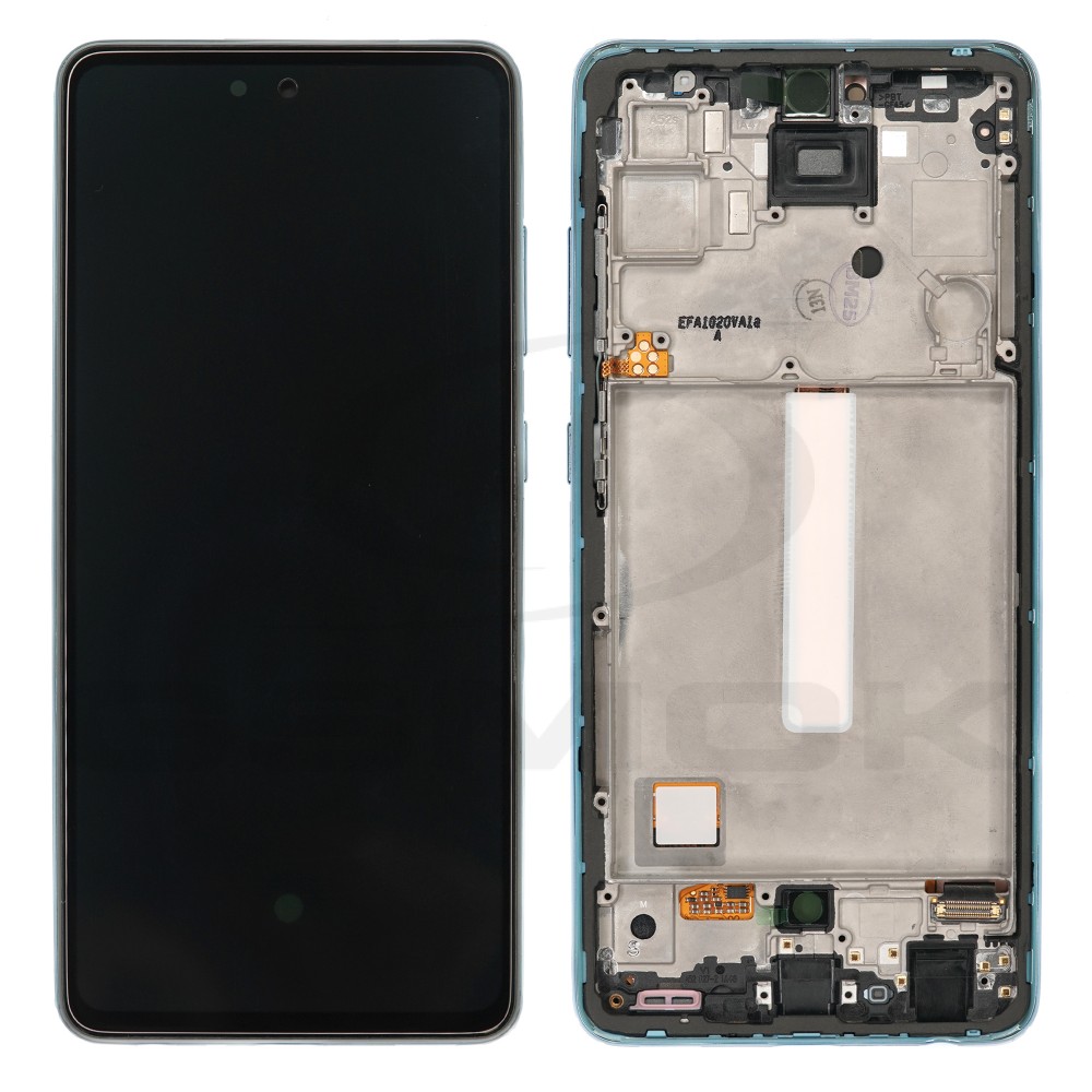 OUTLET WYŚWIETLACZ LCD DO SAMSUNG A525 A526 GALAXY A52 NIEBIESKI Z RAMKĄ GH82-25524B GH82-25526B GH82-25754B GH82-25602B ORYGINAŁ SERVICE PACK