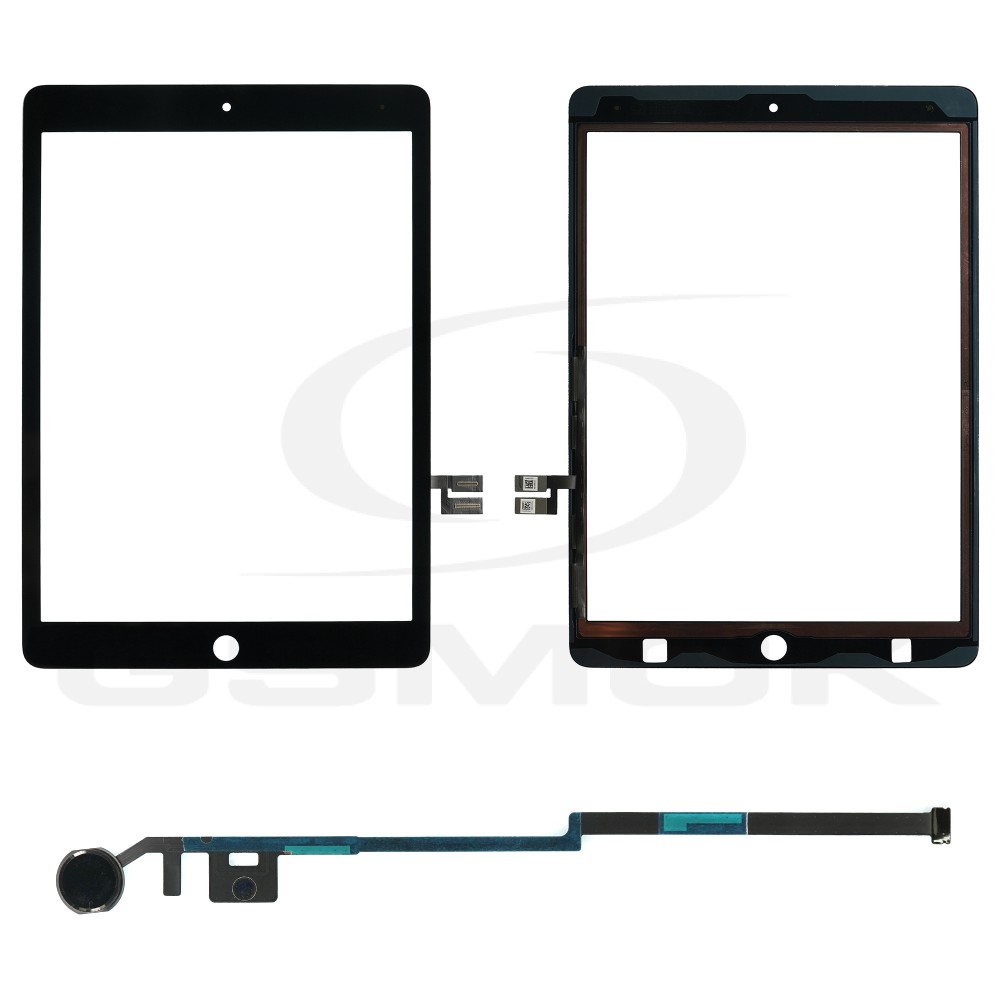 PANEL DOTYKOWY IPAD 9 GENERACJI 2021 10.2 CALI CZARNY Z TAŚMĄ KLEJĄCĄ I PRZYCISKIEM HOME