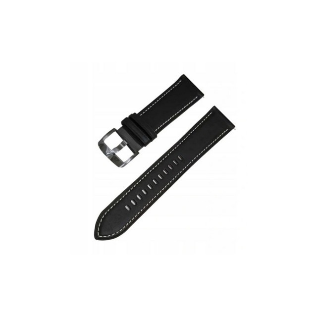 PASEK DO SAMSUNG R840 GALAXY WATCH 3 45MM CZARNY SKÓRA 22MM GH98-45536B ORYGINAŁ