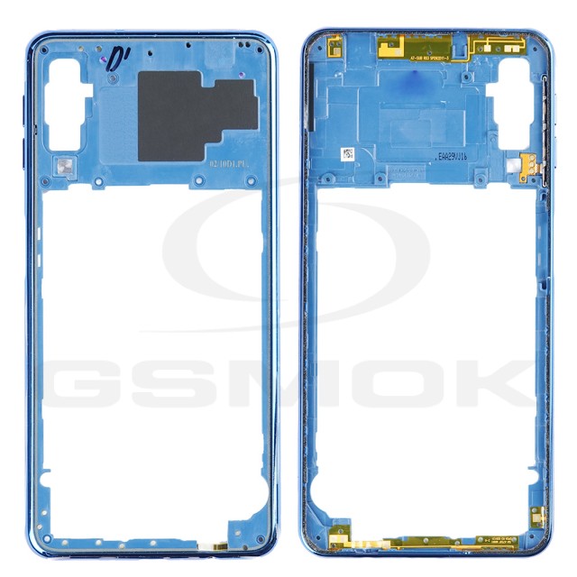 RAMKA / OBUDOWA TYLNA SAMSUNG A750 GALAXY A7 2018 NIEBIESKA GH98-43585D [ORYGINAŁ]