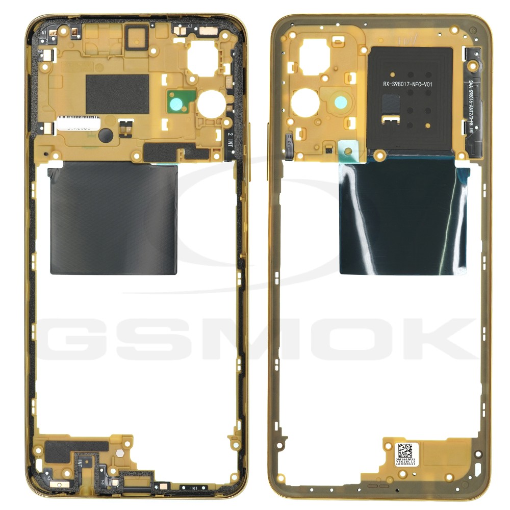 RAMKA ŚRODKOWA XIAOMI POCO M4 PRO 5G 55020000HC7D ŻÓŁTA [ORYGINAŁ]