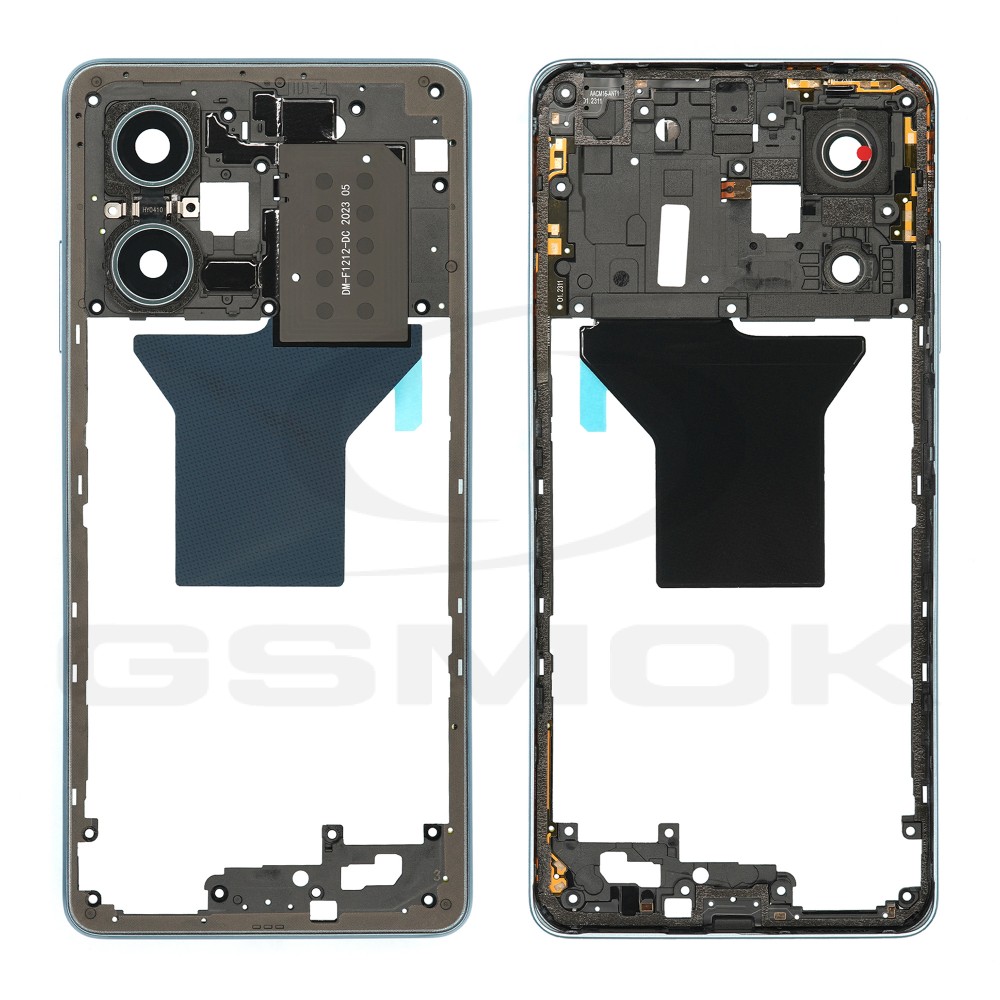 RAMKA ŚRODKOWA XIAOMI REDMI NOTE 12 PRO 5G TURKUSOWY 5600150M1600 [ORYGINAŁ]
