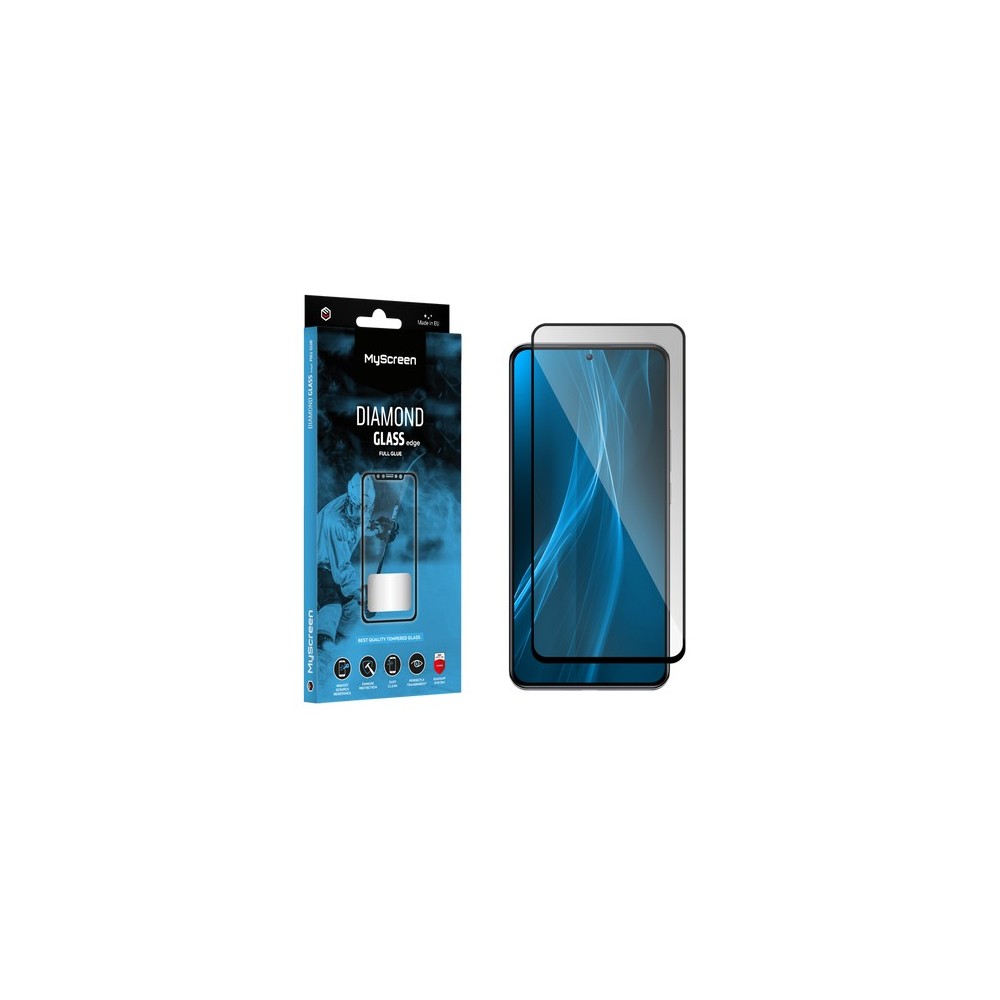 SAMSUNG S926 GALAXY S24 PLUS / GALAXY S25 PLUS - MYSCREEN SZKŁO HARTOWANE DIAMOND GLASS EDGE FULL GLUE CZARNE