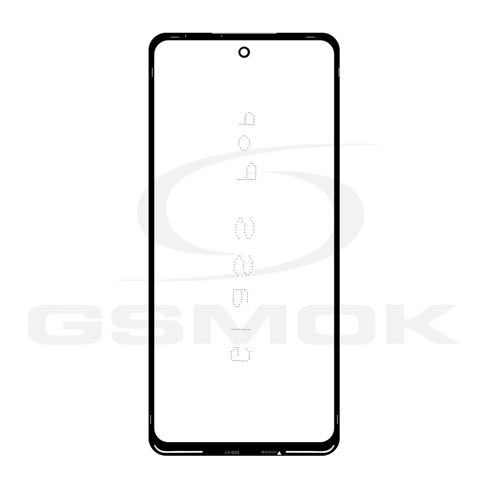 SZYBKA LCD MOTOROLA MOTO G04 CZARNA Z KLEJEM OCA