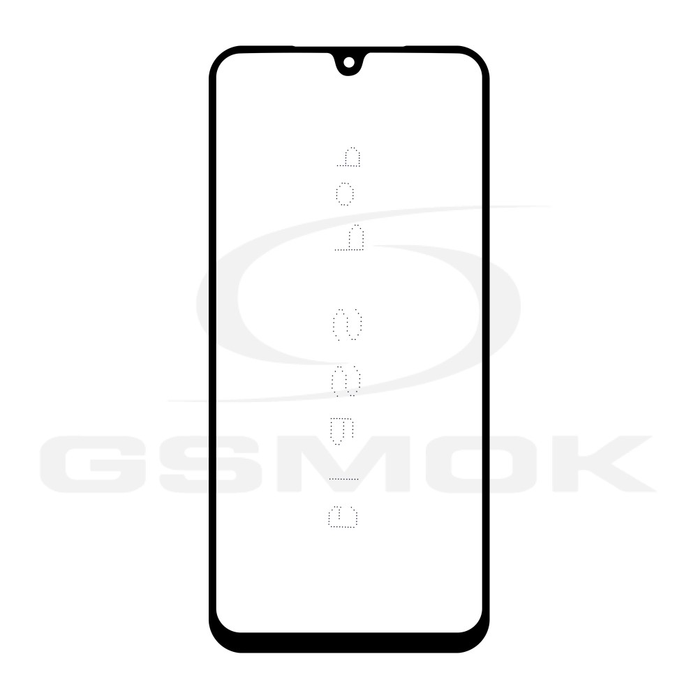 SZYBKA LCD SAMSUNG A175 GALAXY A17 4G CZARNA Z KLEJEM OCA G+OCA PRO