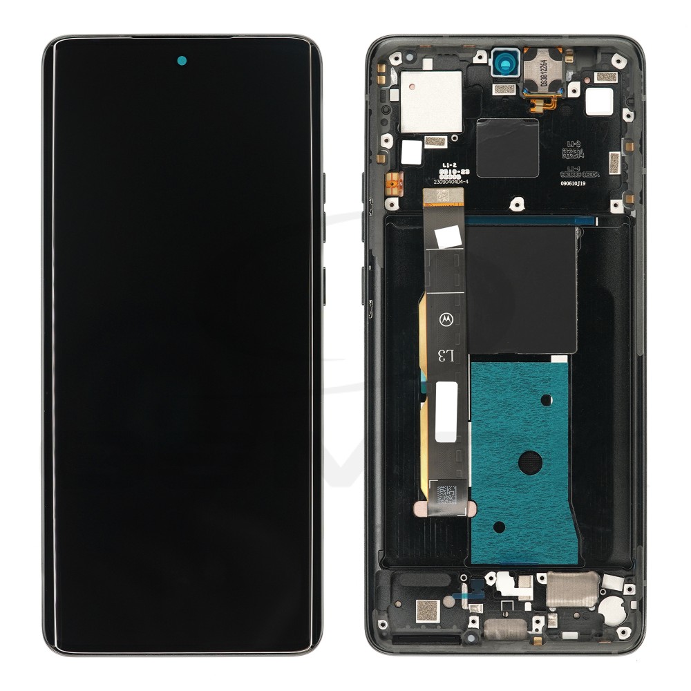 WYŚWIETLACZ LCD DO MOTOROLA EDGE 40 CZARNY Z RAMKĄ 5D68C22670 5D68C22860 ORYGINAŁ SERVICE PACK