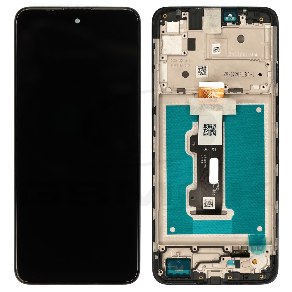 WYŚWIETLACZ LCD + PANEL DOTYKOWY KOMPLET MOTOROLA MOTO E30 MOTO E40 Z RAMKĄ 5D68C19697 5D68C19697RR 5D68C19697SS ORYGINAŁ SERVICE PACK