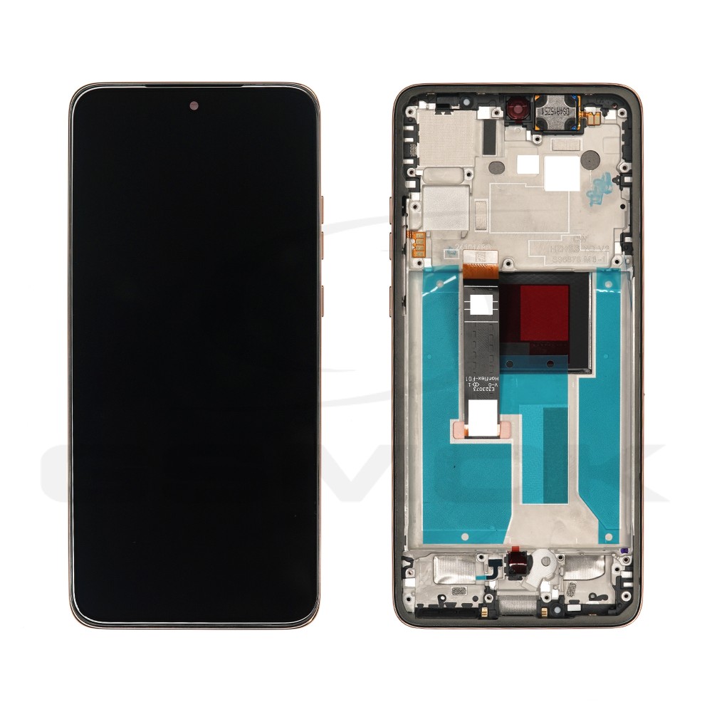 WYŚWIETLACZ LCD DO MOTOROLA MOTO EDGE 50 NEO XT2409-1 BEŻOWY LATTE Z RAMKĄ 5D68C28685 5D68C28693 5D68C28370 ORYGINAŁ SERVICE PACK
